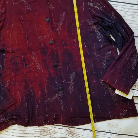 Vintage CM Shapes NWT Deadstock Dragonfly Blouse - Picture 9 of 11